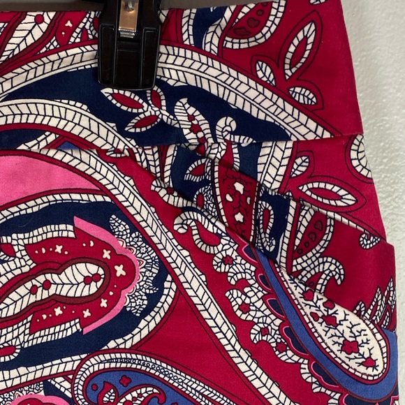 Charter Club Multi Color Paisley Straight Pencil Lined Pockets Size 14 SKU0443 - Picture 2 of 7